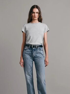 rag & bone $98 PTP 17 the slub Heather Gray Short-Sleeve Crew Tee